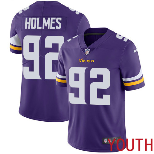 Minnesota Vikings 92 Limited Jalyn Holmes Purple Nike NFL Home Youth Jersey Vapor Untouchable